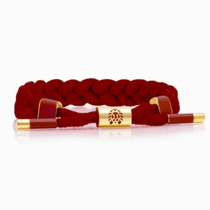 
                  
                    Rastaclat Garnet Men's Braided Bracelet - Red
                  
                