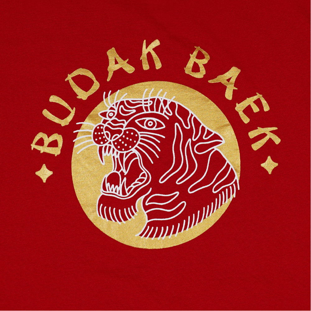 
                  
                    Budak Baek Tiger Series Fiery Gold Tee - Red
                  
                