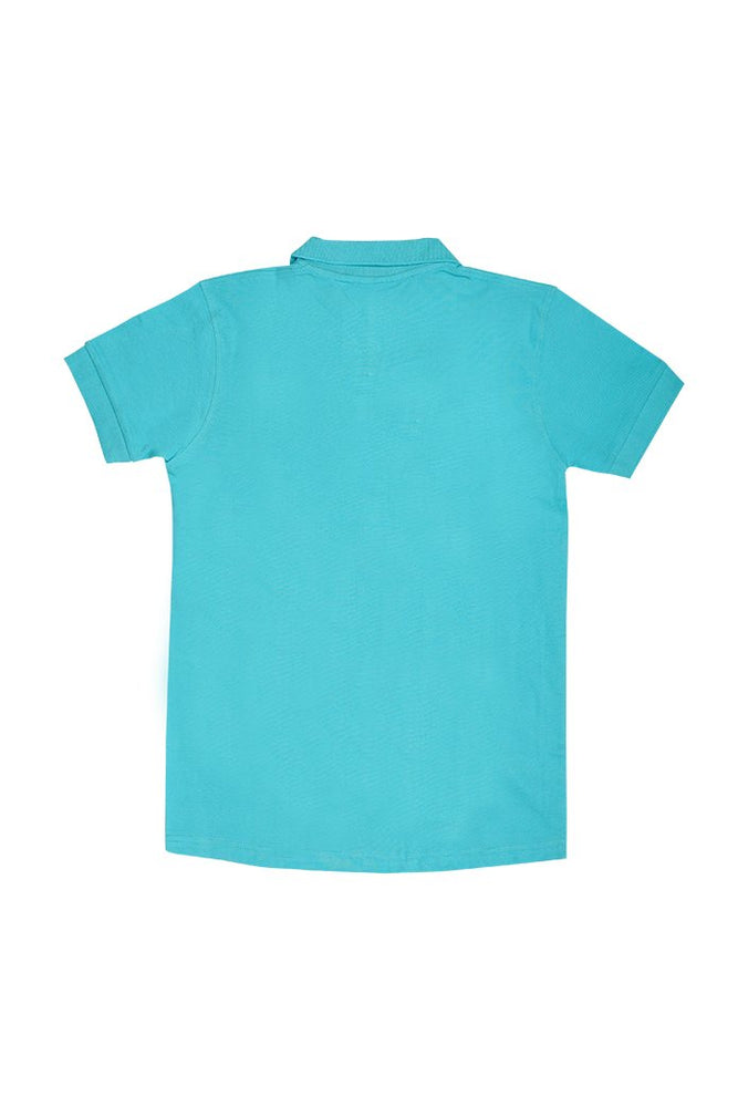 
                  
                    Budak Baek Logo Short Sleeve Polo Unisex Tee - Blue
                  
                