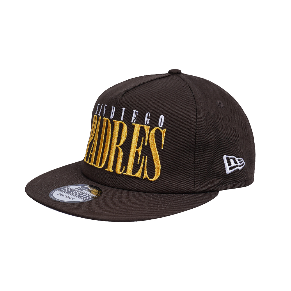 The Golfer San Diego Padres Tall Text Brown Snapback